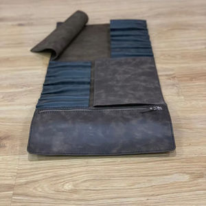 Étui à couteaux en cuir de qualité, sac de rangement pour couteaux de chef, organiseur d'outils culinaires professionnel, étui de voyage pour cuisine, anti-odeurs - Product Image 1