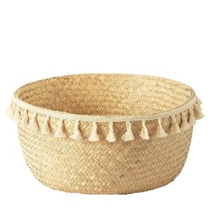 Best Sale 2026 <b>Foldable</b> Eco-Friendly <b>Basket</b> Storage Multifunction Woven Seagrass Plant Pot Decoration Vintage Style from Vietnam - Product Image 4