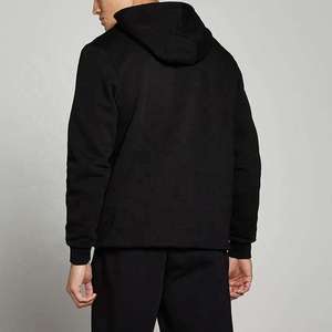 Ensemble survêtement homme en molleton épais et écologique avec capuche à cordon et pantalon de jogging – Vente en gros - Product Image 4