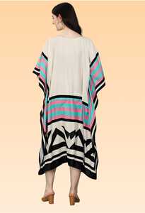 Women’s Elegant <b>Kaftan</b> Dress – Loose Fit Printed Beach <b>Kaftan</b> for Summer collection. - Product Image 4
