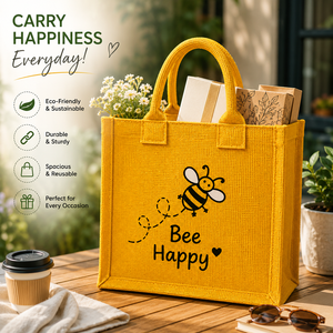 Custom Printed <b>Mini</b> Jute <b>Tote</b> <b>Bag</b> Eco-Friendly Durable Reusable Shopping Gift <b>Bag</b> Promotional Grocery Carry <b>Bag</b> Wholesale AMANI - Product Image 3