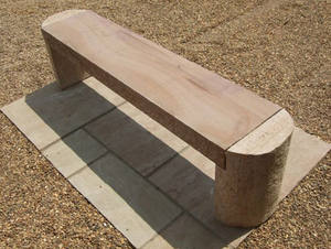 Banc en pierre de basalte sculpté à la main, moderne, pour la décoration extérieure de jardins, parcs et hôtels - Product Image 6