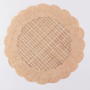 Set de table artisanal vintage en raphia, écologique, pour la décoration de la salle à manger et de la cuisine - Product Image 2