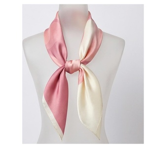 Women's <b>Square</b> <b>Silk</b> <b>Scarf</b> Color Blocking Elegant Fashion Accessory All Seasons 100% <b>Silk</b> Skin Friendly - Product Image 1