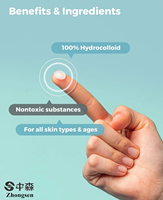 Patchs hydrocolloïdes pour boutons, autocollants anti-acné OEM ODM, patchs anti-boutons personnalisés, patchs hydrocolloïdes