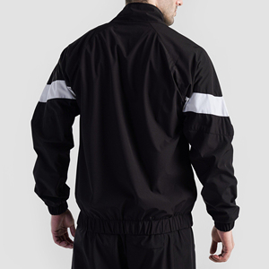 Chaqueta Deportiva Ligera Personalizada para Hombre, Color Negro y Verde, con Cierre Completo y Cuello Alto, Ropa Deportiva, Fabricante Mayorista - Product Image 5