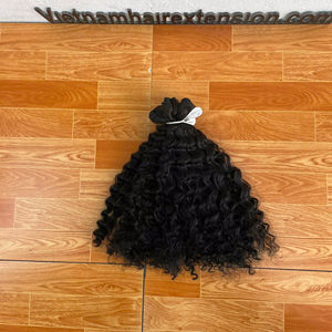 Extensions de cheveux bouclés de haute qualité, à la mode, 100% cheveux humains vierges Remy, tissage invisible, origine Vietnam - Product Image 1