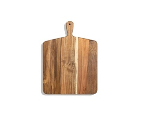 Tabla de Cortar de Madera Natural, Rectangular, con Asa, Acabado Natural, Diseño Minimalista, Bloque de Corte para Cocina - Product Image 4
