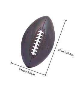 1Pcs Professional Rugby <b>Ball</b> Training <b>Exercising</b> Football Competition Accessory Fluorescence Standard Rugby Improve Passing - Product Image 4