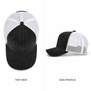 OEM Manufacturer Custom Custom Embroidered Logo Unstructured Trucker <b>Cap</b> Breathable Mesh Back Polyester Front Panel Outdoor - Product Image 4