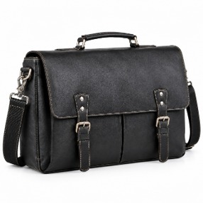 Classic <b>Leather</b> Messenger <b>Bag</b> Crossbody Shoulder <b>Bag</b> Vintage <b>Leather</b> Satchel Laptop Work <b>Bag</b> Unisex Travel Handmade Office Gifts - Product Image 4