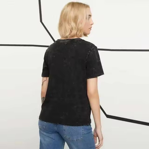 Wholesale Women Ladies 100% Cotton T Shirt Modern Fashionable Design High Quality Luxury <b>Tshirt</b> for Women's T-Shirt - Product Image 2