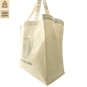 Sac de courses en mélange coton-polyester 305 GSM, 38x42x20 cm, avec logo personnalisé, vente en gros, OEM, commande en gros, modèle SNCH101A-GME - Product Image 2
