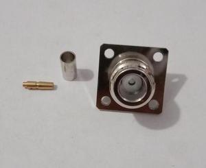 อะแดปเตอร์ RF N Female Jack 4P แบบติดตั้งบนแผงพร้อมขาเสียบทองสำหรับอุปกรณ์ไร้สาย - Product Image 1