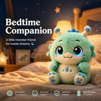 Cadeau de Noël, jouet en peluche dinosaure AI, animal en peluche interactif et mignon pour enfants