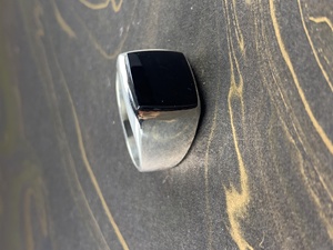 Bagues en Onyx Noir en Argent Sterling 925 pour Hommes – Sertissage Clos – Idéal pour Fiançailles, Fêtes, Mariages, Anniversaires – Bijou Tendance – Cadeau Parfait - Product Image 2