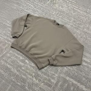 เสื้อสเวตเชิ้ตผู้ชายทรงเข้ารูป สีพื้น ผ้าโพลีเอสเตอร์/คอตตอน ระบายอากาศได้ดี สินค้ามาใหม่ เสื้อสเวตเชิ้ตแบบสวมที่ดีที่สุดสำหรับผู้ชาย - Product Image 1