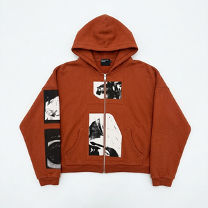 Sudadera con capucha personalizada de alta calidad para hombre, 100% algodón polar, ropa informal con diseño de logotipo personalizado - Product Image 4