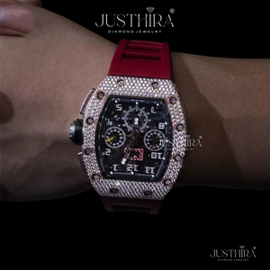 Reloj de Lujo con Diamantes Moissanite en Oferta, Estilo Hip Hop, con Aspecto Iced Out, Disponible a un Precio Competitivo - Product Image 3
