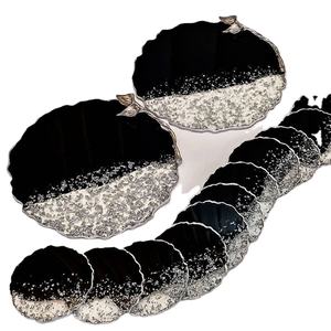 Posavasos de Resina de Lujo Hechos a Mano, Personalizables, Cuadrados, Coloridos, Duraderos, Diseño Clásico para el Hogar, Restaurante, Posavasos Promocionales - Product Image 1