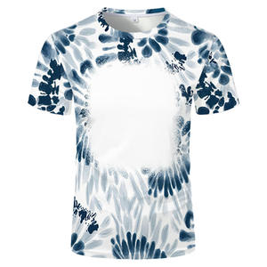 <b>100</b>% <b>Polyester</b> High Quality Breathable Sublimation T-<b>Shirts</b> with Custom Colors Designs Faux Bleached Finish Short Sleeve for Men - Product Image 5