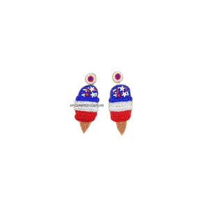Pendientes de Cuentas Patrióticos para el 4 de Julio, Joyería Festiva para Mujer, Pendientes de Cuentas Decorativas para las Fiestas Estadounidenses - Product Image 5