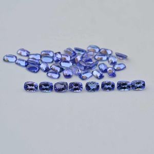 Tanzanita Natural de 4mm, 6mm, 8mm, Gema Tallada en Forma de Cojín, Calibrada, para Joyería, Compra en Línea Directamente del Fabricante - Product Image 4