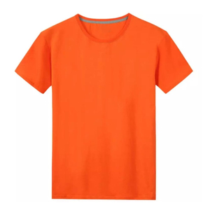 T-shirt classique à col rond en coton doux, coupe confortable, parfait pour un usage quotidien décontracté et un style tendance - Product Image 3