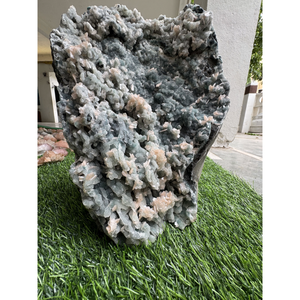 Blue Chalcedony Large <b>Crystal</b> <b>Cluster</b> Premium Natural Mineral Specimen for Collection and Home Display - Product Image 6