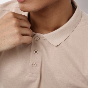 Algodón 100% de Alta Calidad al por Mayor para Camiseta Polo, Diseño Personalizable con Logotipo, Antiarrugas, Tejido de Punto con Patrón Sólido - Product Image 5