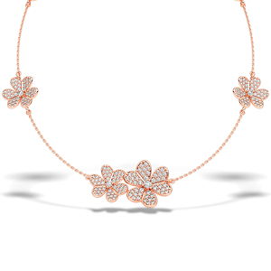 Trendy Design Round Cut Diamond Necklace with Chain Natural Diamond Necklace with IGI Certified Diamond Necklace for Women - Product Image 6