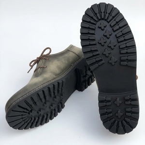 Men's PU Upper <b>Waterproof</b> <b>Lightweight</b> <b>Walking</b> <b>Shoes</b> Vintage Grey Round Toe Lace-Up Casual Sneakers - Product Image 5