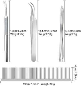 Custom Logo High Precision Curved Steel Fiber Tip Manual Lash Tweezer Applicator for Eyelash Extension by <b>Blush</b> surgical - Product Image 3