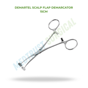 Marqueur de paume de tête Demartel Scalp Flap Demarcator 15cm – Instrument de chirurgie neuro-plastique pour un marquage précis du cuir chevelu - Product Image 2