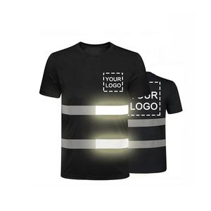 Chaqueta de Trabajo de Alta Visibilidad Personalizable, Uniforme de Trabajo para Exteriores, Sudadera de Manga Corta de Poliéster - Product Image 2