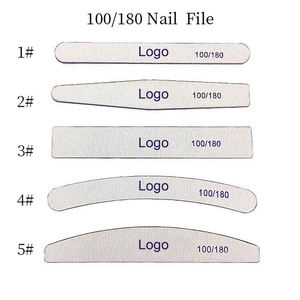Lime à ongles personnalisée avec logo floral, grain 100/120, 100/180, 180/240, outil de manucure de précision, pointe en plastique lisse - Product Image 3