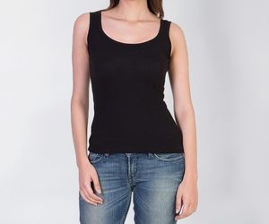 STELLAR - Camiseta de Cuello Alto sin Mangas para Mujer, Tejido Transpirable, Corte Regular, Poliéster/Algodón, 180g, Estilo Casual de Verano, con Logotipo Digital - Product Image 3