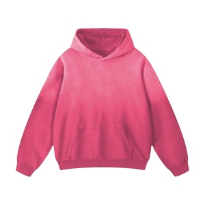 Acid <b>Washed</b> Custom Unisex Distressed Sports Long Sleeve Hooded 100% Cotton Winter Hoodie 2026 - Product Image 4