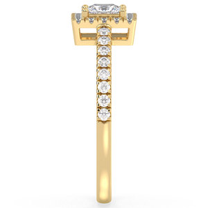 Bagues de fiançailles REYES en moissanite certifiée GRA de 0,74 carat, taille princesse, en argent sterling 925, bijoux fins pour femmes - Product Image 5