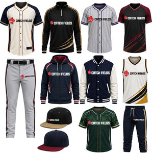 Wholesale Price Best Selling <b>Baseball</b> Uniform Package Full <b>Set</b> Jersey Pants Cap Athletic Sportswear Custom Logo Design Polyester - Product Image 1