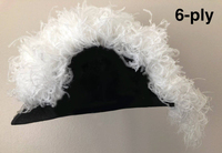 Chapeau de Commandeur des Templiers de Qualité Supérieure - Tissu Velours Coton, Plumes Entièrement Blanches, Service OEM, MOQ