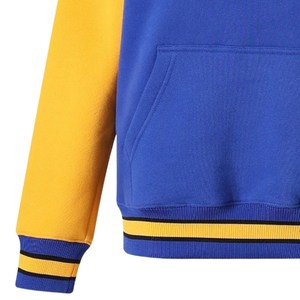 Sweat-shirt à col rond en chenille avec lettres grecques Sigma Gamma Rho pour femme, bleu et jaune, avec poche raglan, pull de sororité - Product Image 4