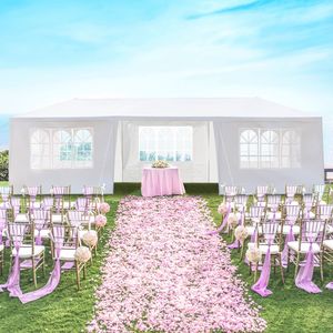 Tenda per Matrimoni e Feste a 7 Lati in Ferro e Tessuto PE, Pergola 3x9m - Product Image 2