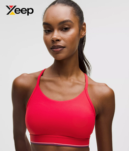 เสื้อชั้นในกีฬาโยคะคุณภาพสูงสำหรับผู้หญิง XEEP รุ่น XC-SB-176 แบบเรียบง่าย ระบายอากาศได้ดี สายปรับได้ แผ่นรองถอดออกได้ รองรับได้ดีเยี่ยม แห้งเร็ว - Product Image 3