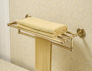 Factory Direct Hot Selling Large Size Metal Wall Mounted Towel Display Bar Holder for Bathroom Use - Product Image 5