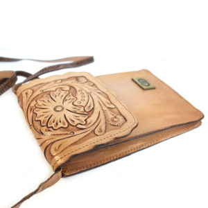 Bolso de Hombro de Cuero Vintage Unisex, Bolso de Viaje de Cuero Genuino, para Teléfono Móvil, Pasaporte, Tarjetas de Crédito, con Diseño Occidental - Product Image 5