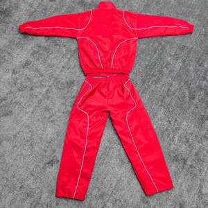 Nylon Jogging Suits <b>Windbreaker</b> Tracksuits Set <b>Black</b> with Custom logo Embroidery Patch Sweatsuits Casual Wear 2026 - Product Image 6