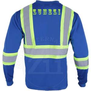 Camiseta de Seguridad de Manga Larga Reflectante, Transpirable y Ligera, ANSI/EN ISO CLASE 1, Impermeable, con Luz LED, Precio de Fábrica - Product Image 3