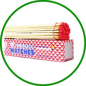Allumettes de sécurité pour barbecue 182x63.5x18mm, écologiques, imprimées en 1 à 4 couleurs, allumettes en bois à flamme puissante pour barbecue et usage extérieur - Product Image 3