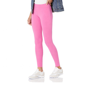 High Elastic Waist Stretchable Women's Leggings Fitness Gym Training Workout Sportswear Machine Sewn Legging <b>Tights</b> Ladies - Product Image 3